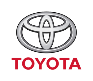 The logo of Toyota